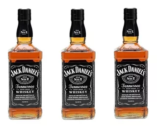 Pack 3 Unidades Whisky Jack Daniels Old Nro 7 750ml Original
