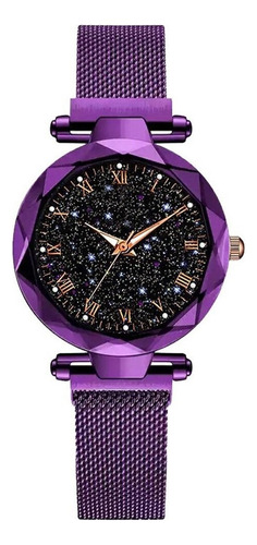 Lujo De Las Mujeres Relojes Magnético Cielo Estrellado Para