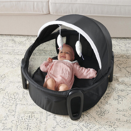 Brinquedos Portáteis Bassinet Pamo Babe Com Dossel Ajustável