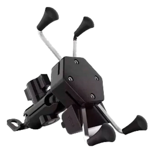 Suporte Celular Motocicleta Com Carregador Universal Usb