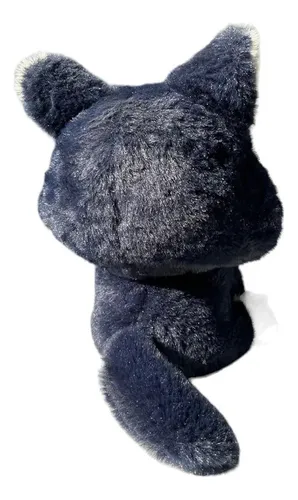 Gato Negro Scaramouche De Peluche Genshin Anime Kawaii 22 Cm