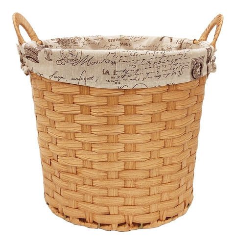 Canasto Simil Rattan Con Manijas Ropa Laundry - Sheshu