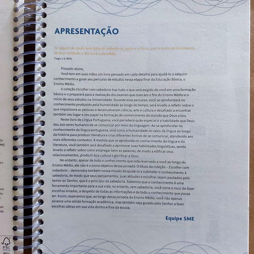 Livro Língua Portuguesa Linguagens E Suas Tecnologias Formação Básica Escolher Com Sabedoria Livro 2 Primeira Série Ensino Médio 2a Ed. 2024 Mackenzie (Usado)