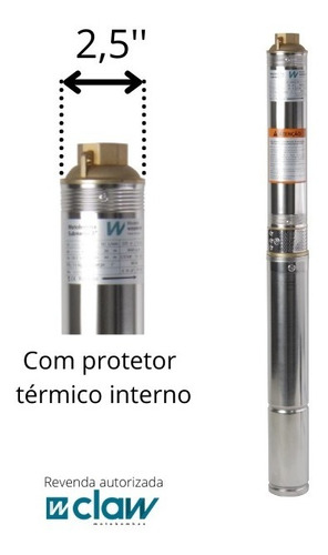 Motobomba Caneta Palito 1/4 Cv  2,5 Pol.  Cano 100mm - Claw