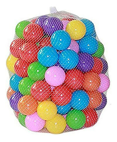 Kaptin 5.5cm Soft Plastic Ocean Ball, Colorida Bola Fun Bal