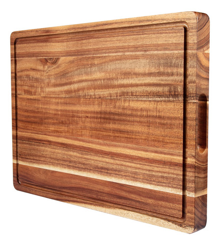 Tabla De Cortar De Madera De Acacia Grande De 20 Pulgadas De