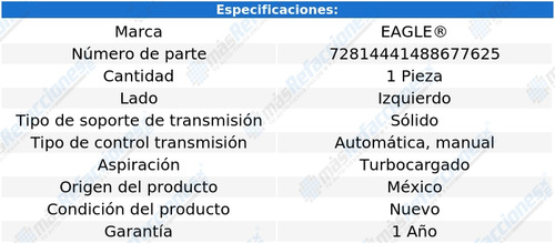 1 Soporte Trans Izq Mini Cooper C Man L4 2.0l 17 Al 20 Eagle