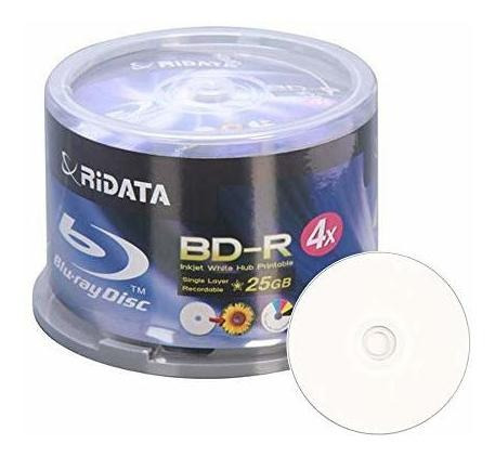 Ritek Ridata Blu-ray (bd-r) White Inkjet Hub Printable 4x Bd