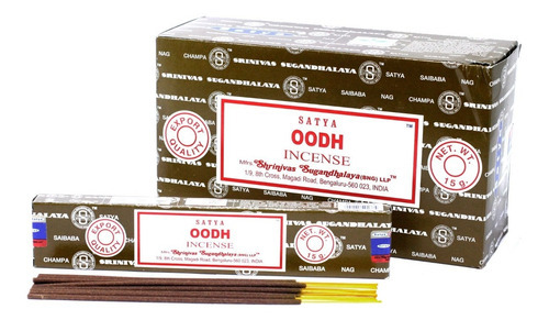 Sahumerios Satya Nag Champa Pack X 12 Cajas - Pacha Kuyuy Fragancia 12 Oodh