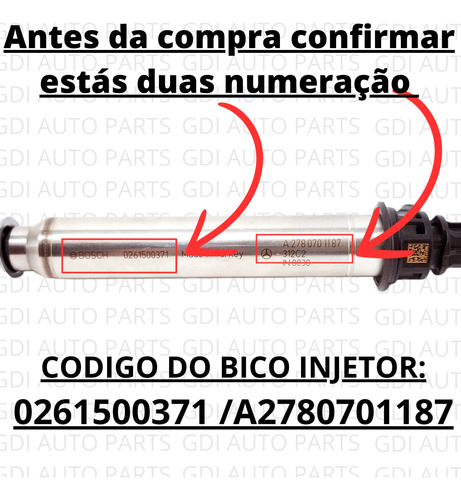 Bico Injetor Mercedes Cla200 0261500371 A2780701187 Original
