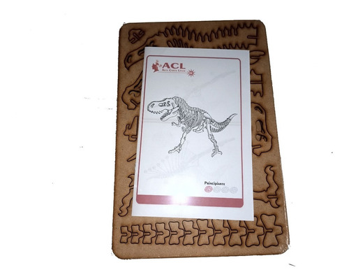 Rompecabezas 3d Tiranosaurio Rex Mdf Corte Láser