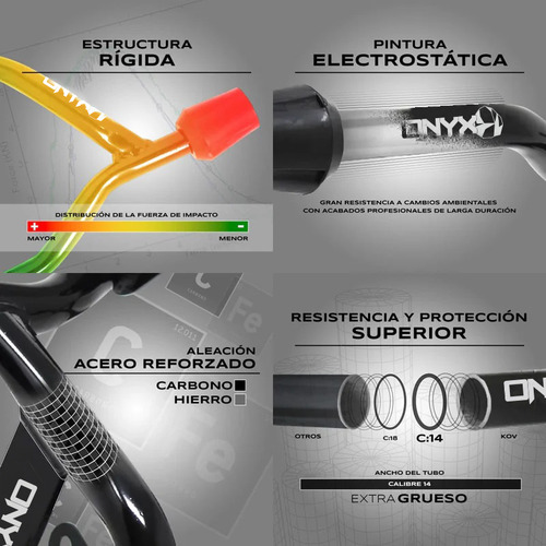 Slider Fz 2.0 Fz S Fi 2.0 Defensa Acero Reforzado Onyx