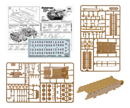 Maqueta Zvezda 5042 Tanque Jagdpanther 1/72 Para Armar