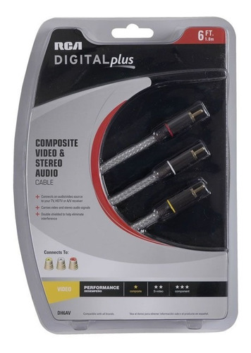 Cable Conector De Audio Y Video Rca Dh6av