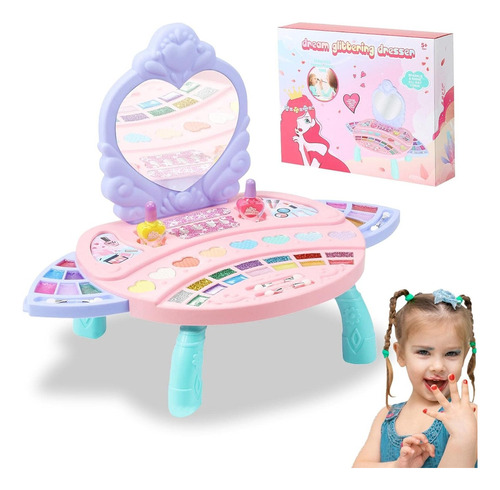 Kit Tocador Neceser Maquillaje Para Niñas Juguete Portatil 