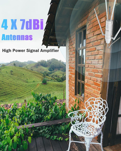 Extensor De Rango Wifi Al Aire Libre Ac1200, Punto De Acceso