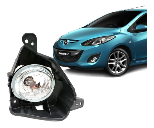 Faro Niebla Mazda 2 2012 2013 2014 2015 Con Base Izquierdo