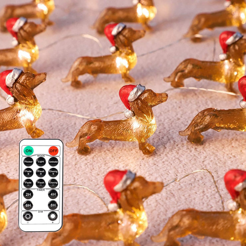 Cadena De Luces Parpadeantes Para Perro 30 Led 3 Metros