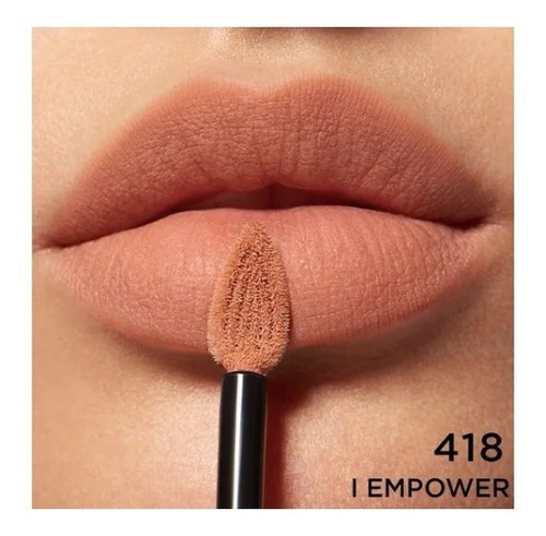 Labial Liquido Matte Rouge Indeleble Signature L'oréal Paris Acabado Mate Color I Empower 418