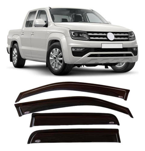 Deflectores De Ventanillas Adhesivos X4 Amarok 2011-2021