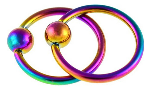 2 Pares De Brincos De Piercing Na Sobrancelha, 16g, 4mm,