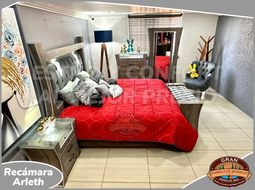 Recamara King Size Arleth 6 Piezas