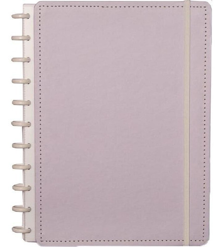 Caderno Inteligente Grande Lilas Pastel 80fls - Com Elástico