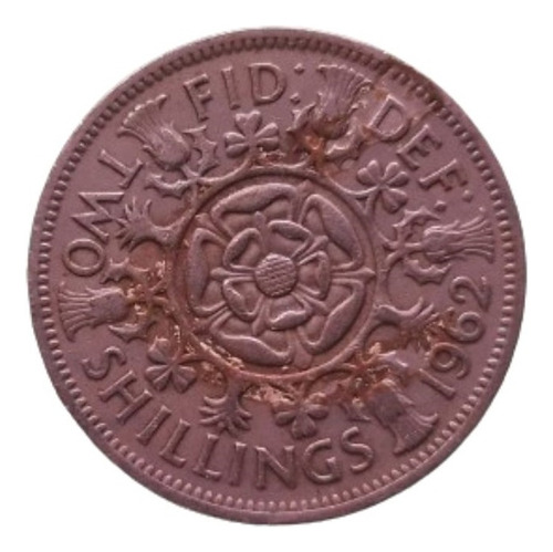 Moneda Gran Bretaña Two Shillings (florin) Km#906 Sku0023