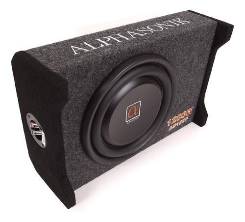 Alphasonik As10df - Subwoofer Plano Cerrado De 10 Pulgadas,