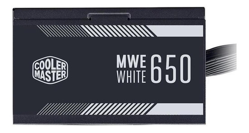 Imagem 3 de 4 de Fonte Atx Cooler Master Mwe White Series 650w Pfc Ativo
