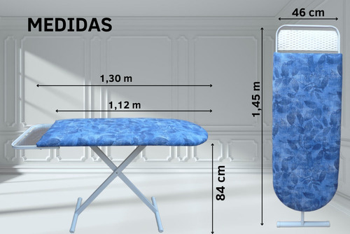 Imagen 3 de 10 de Tabla Planchar Extra Grande Reforzada + Funda - Disentino®