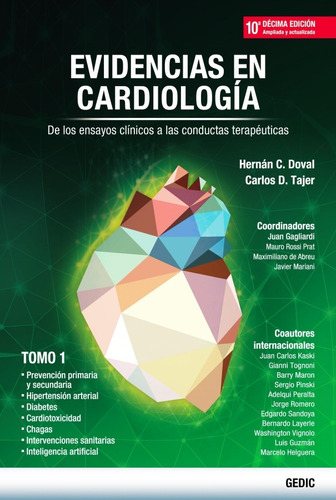 Doval Tajer Evidencias En Cardiología 10 Ed. 4 Tomos Nuevo