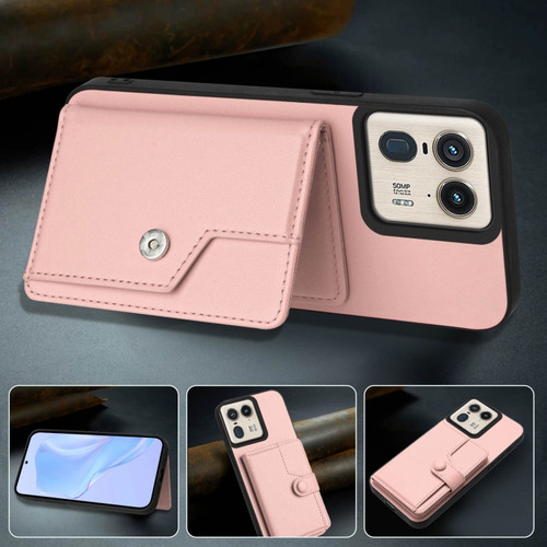 Compatible Funda Rfid Con Bolsa De Tarjetas For Motorola Edge 50 Pro P