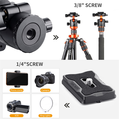 Adaptador De Montagem Para Tripé Esférico K&f Concept Bh-28l