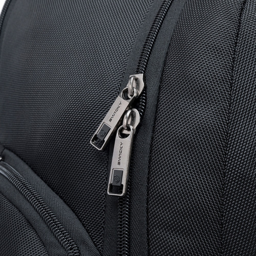 Mochila Executiva De Rodinhas Espaçosa Reforçada Trabalho Cor Preto 2 Desenho Do Tecido Liso