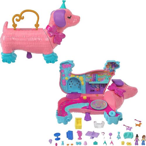 Polly Pocket Fiesta De Cachorros Con 2 Muñecas