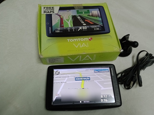 Gps Tomtom 4en52 Atualizado Mapa Do Brasil Vitalício Preto América Do Sul (Usado)