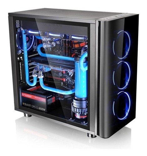 Gabinete Gamer Thermaltake View 31 Tg Blue Cristal Templado