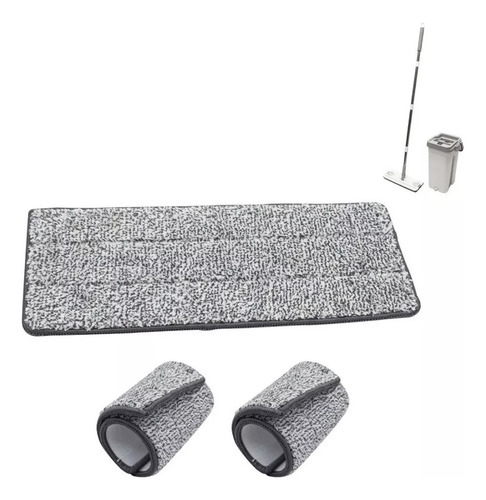 Imagen 1 de 9 de Set X 3 Repuesto Paño De Microfibra Mopa Plana Fly Mop