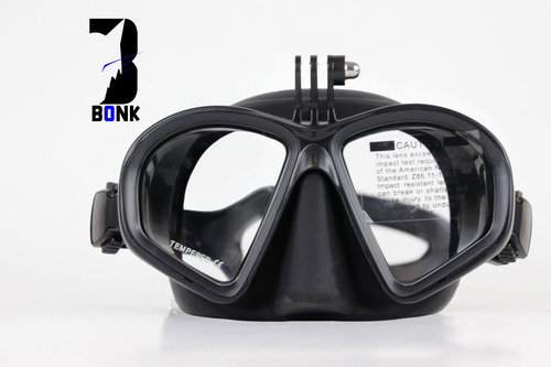 Visor Para Apnea Buceo Con Adaptador Para Cámara Y Estuche
