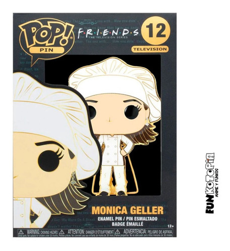 Imagen 3 de 3 de Funko Pop Pin Television: Friends - Monica Geller Pin 12
