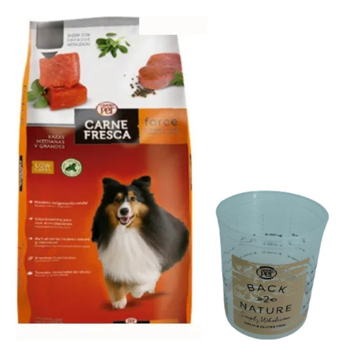 Alimento carne fresca force para perro adulto de raza mediana y grande sabor mix en bolsa de 20kg