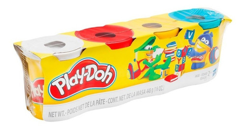 Play-doh Masa Classic 4 Colores  E5517 Hasbro Envio Full
