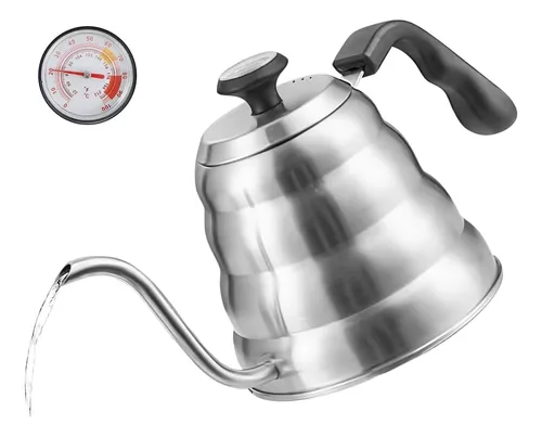 Jarra Tetera Cuello Cisne Termómetro Acero Inoxidable 700 Ml