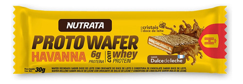 12 Proto Wafer Dulce De Leche Havanna Com Whey 30g