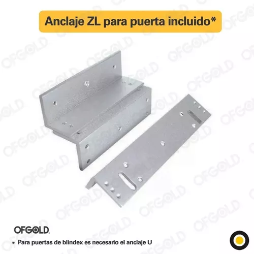 Kit Cerradura Magnética + Control Acceso Antivandalico + Lector Interno +  Fuente Para Puerta De Madera