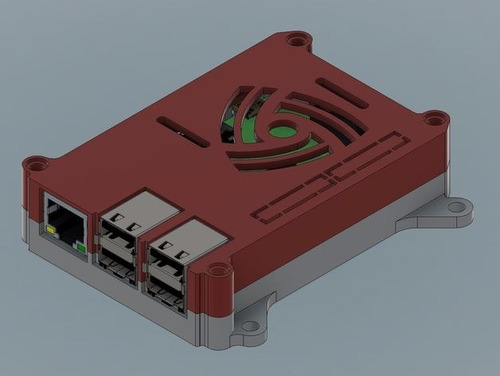 Case Gabinete Vesa Raspberry Pi 3 , 2 & B+ - 3d