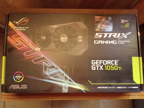 Tarjeta De Video Asus Gtx1050ti 4gb Oc Strix Gaming Aura