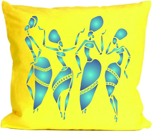 Plantilla De Bailarinas Africanas, 14 X 14 Pulgadas Xl ...
