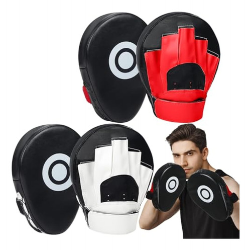 2 Pair Boxing Mitts Punching Pads Curved Focus Mitts